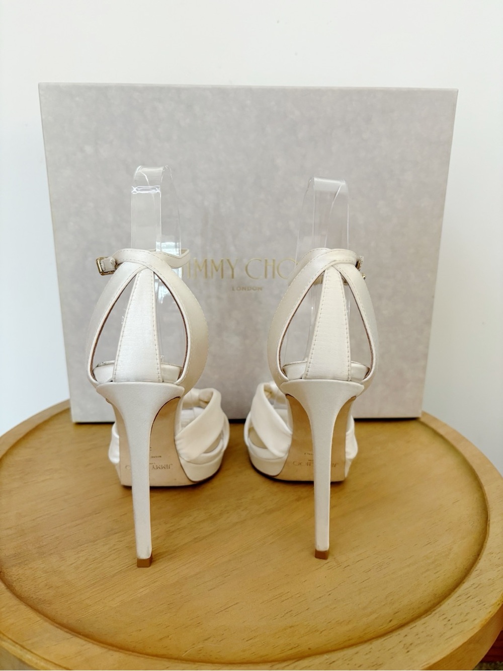 JIMMY CHOO Rosie 120 Satin Heels - Picture 7 of 11